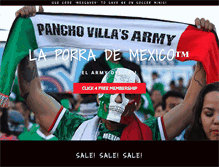 Tablet Screenshot of panchovillasarmy.com